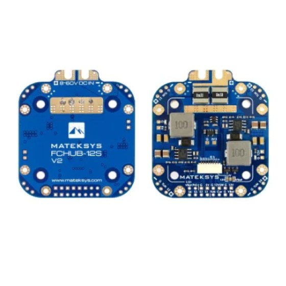 Wholesale Mateksys Matek Systems FCHUB-12S V2Hub Power Distribution Board PDB &12V BECBuilt-in 184A Cument SensorFPV